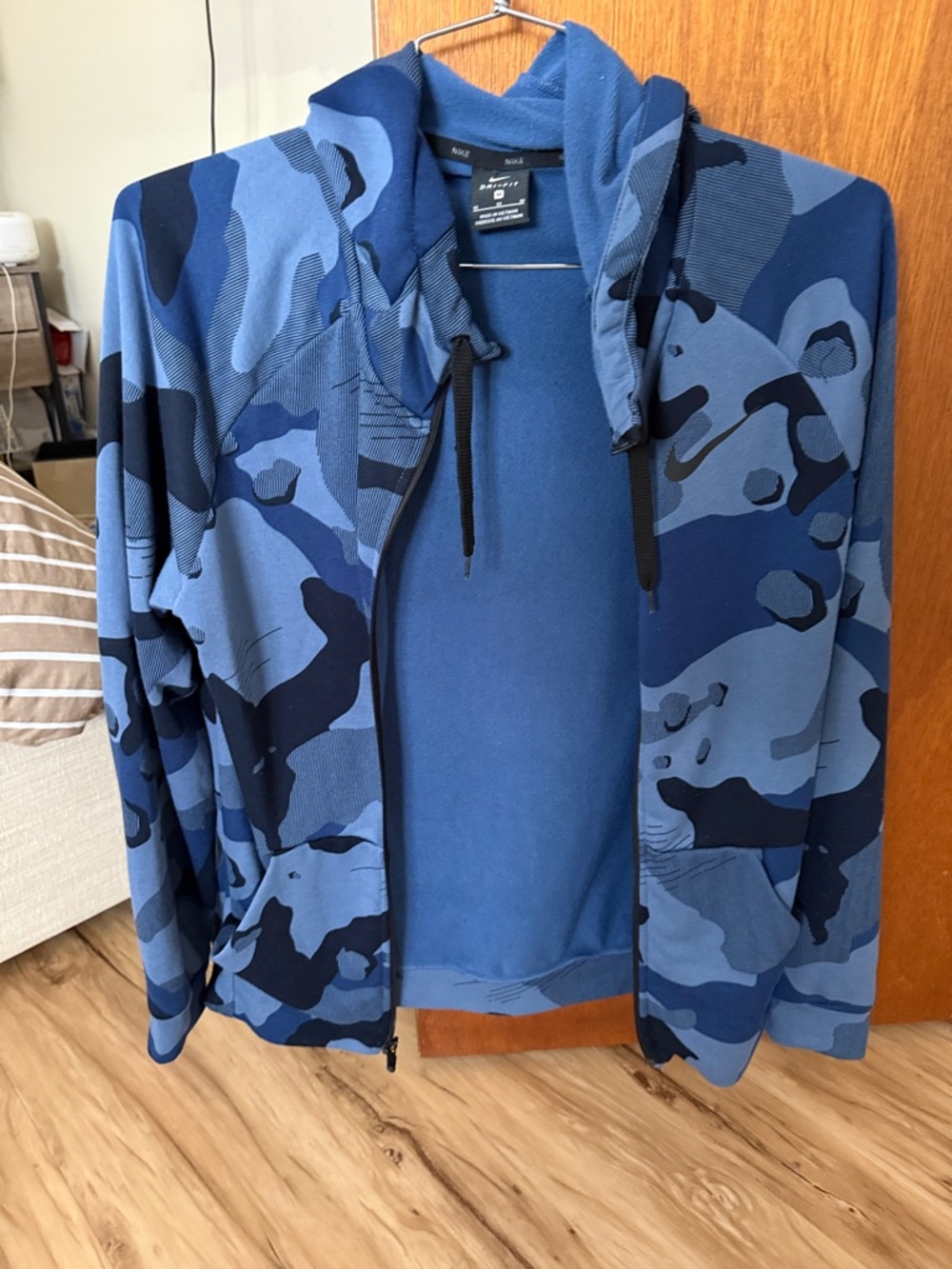 Nike Blue Camo Full-Zip Hoodie